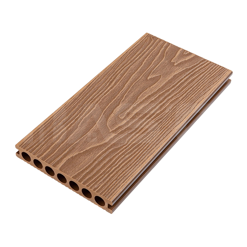 Materiale reciclate ecologice Anti-coroziune și anti-dăunători Plăci pentru podele compozit în relief adânc 150 mm x 23 mm